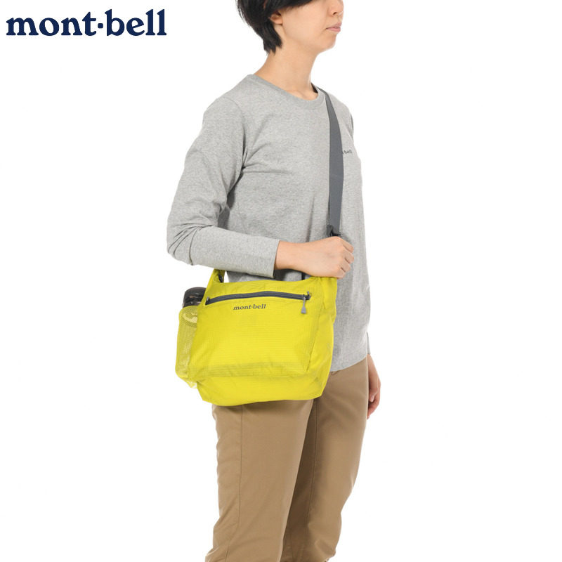 日本montbell户外轻量单肩斜挎包