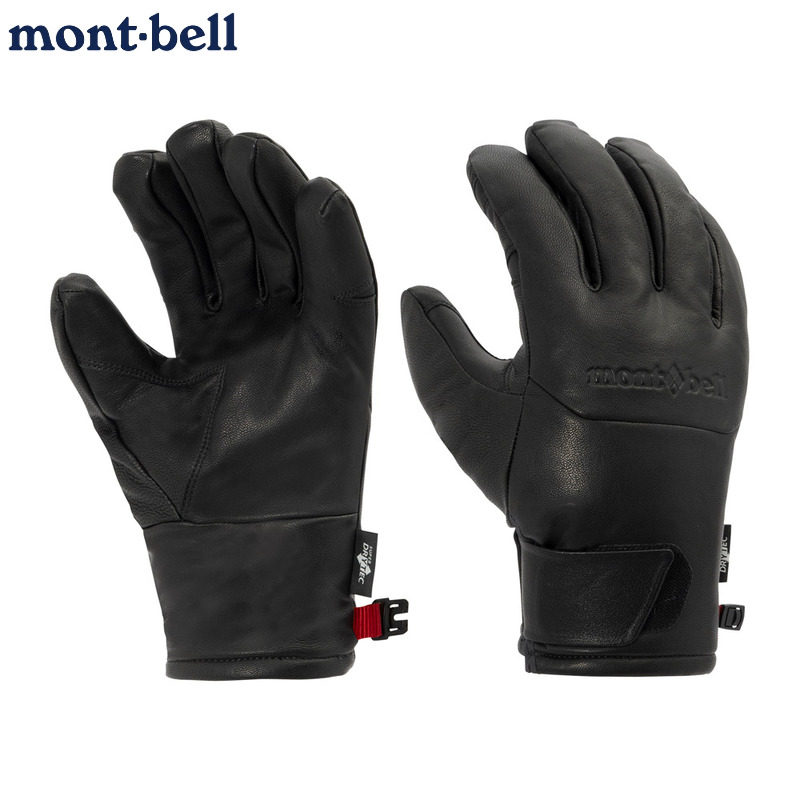 montbell真皮手套防水保暖冬季