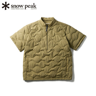 日本代购snowpeak雪峰羽绒服短袖防水700蓬保暖户外运动日常2025