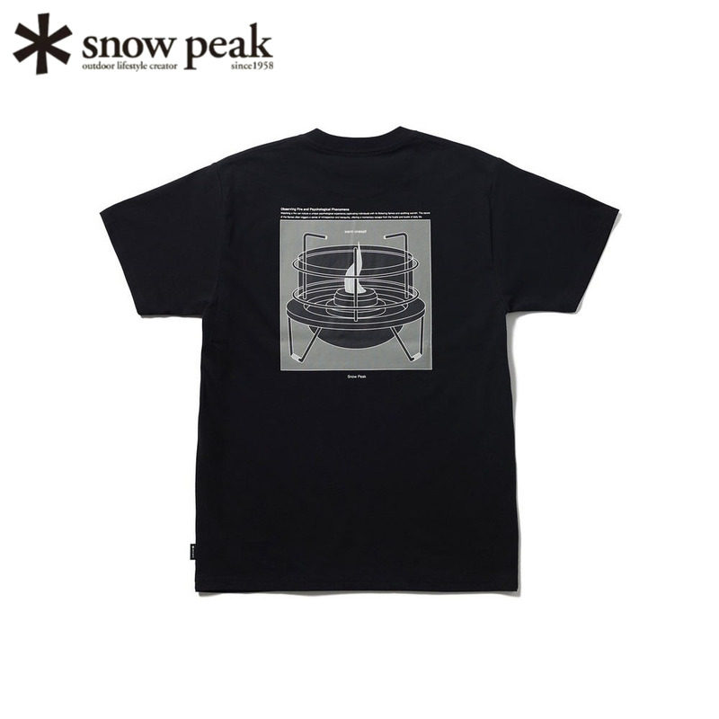 日本snowpeak雪峰短袖印花T恤衣