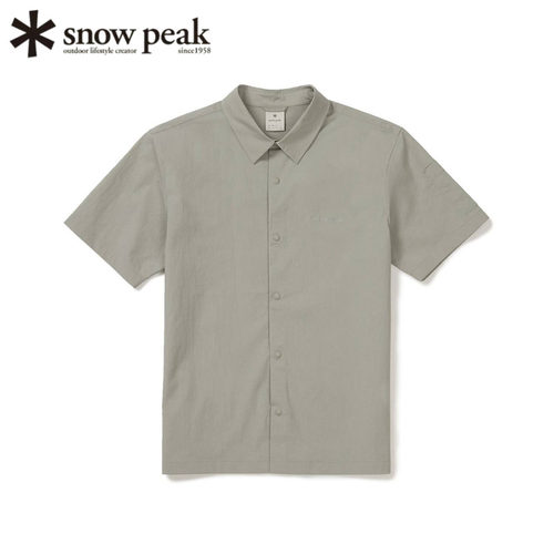 日本snowpeak雪峰男士短袖衬衫夏