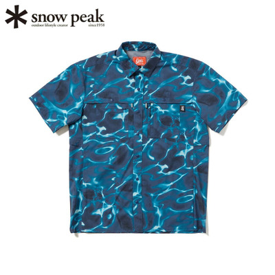 日本snowpeak雪峰短袖衬衫户外
