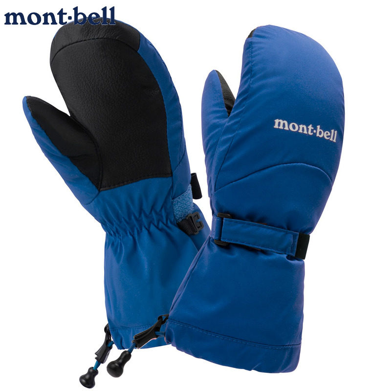 montbell儿童连指手套滑雪户外