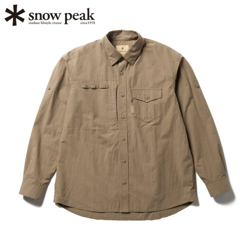 日本snowpeak雪峰飞钓长袖衬衫