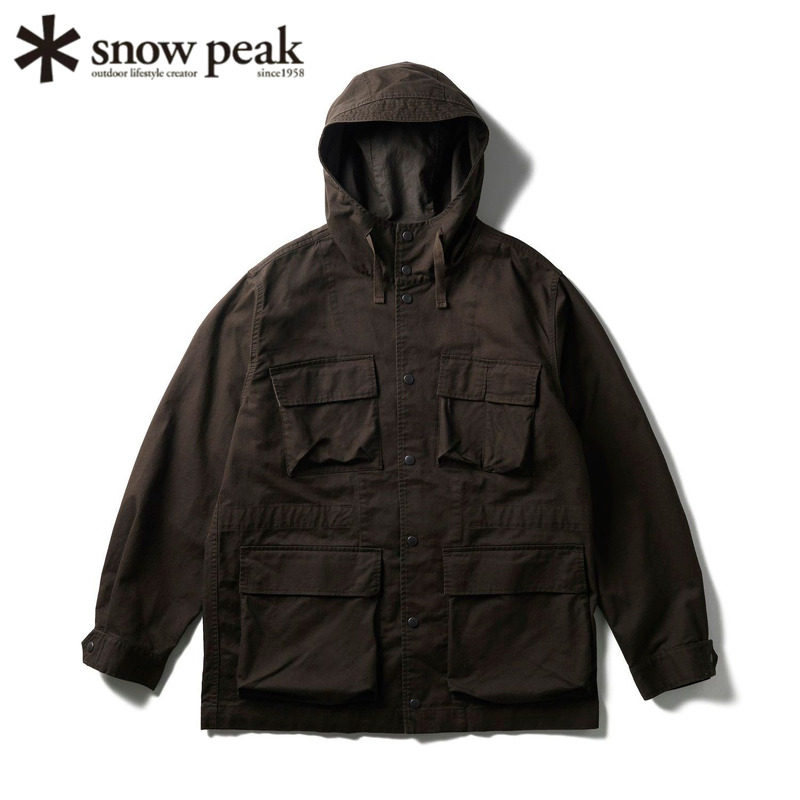 日本snowpeak雪峰阻燃连帽夹克衣