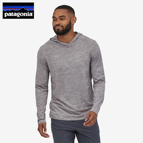 Patagonia巴塔连帽速干T恤男长袖