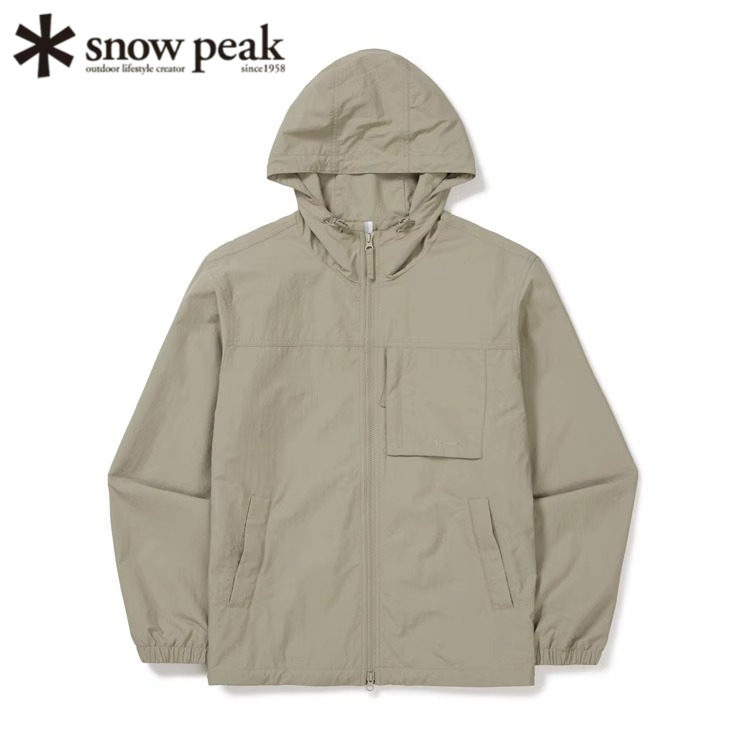 日本代购Snow Peak雪峰24年新款风衣外套男户外露营防水休闲上衣