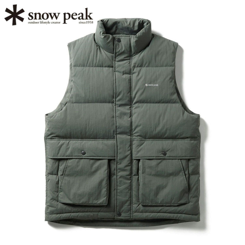 日本snowpeak雪峰男士羽绒背心