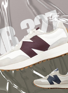 甜瓜体育NEW BALANCE/NB 327红酒红复古女鞋休闲鞋运动鞋 WS327KA
