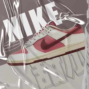 情人节限定 减震耐磨 低帮 Nike 白红HF0736 Low 休闲鞋 161 Dunk