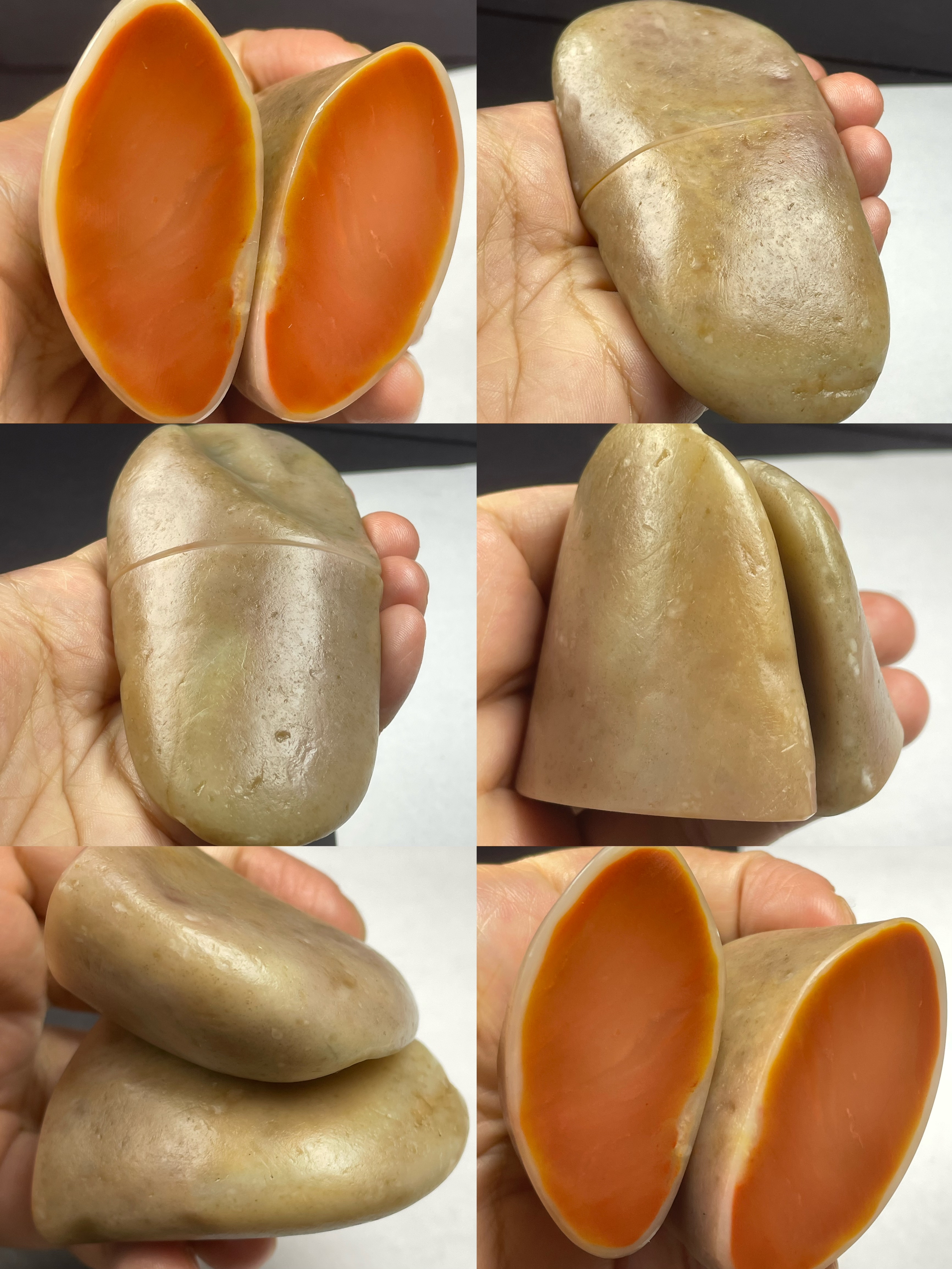 天然老挝田随行素章对章天然手工篆刻印章石料书法闲章一图一拍