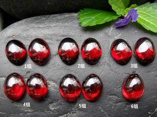 优质天然石榴石裸石戒面蛋面红石榴石耳钉石VVS级铁铝榴石戒指石