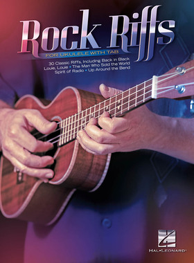 高清电子尤克里里指弹曲谱摇滚即兴重复段rock riff精选30首ukule