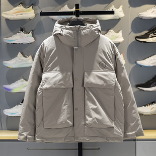 李宁羽绒服男2025冬季新款韦德系列鹅绒保暖宽松外套AYMV063