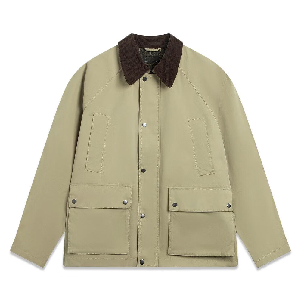 李宁夹克衫运动外套男装2026春季复古百搭巴恩风上衣AJDV289