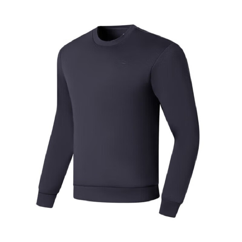 李宁秋冬卫衣男子圆领套头无帽卫衣AWDT101