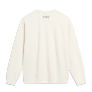 李宁卫衣2025冬季韦德男加绒保暖宽松圆领套头休闲运动上衣AWDT93