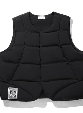 李宁羽绒马甲男装2025冬季艺术家限定反光宽松保暖外套AMRV075