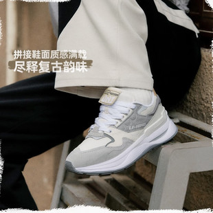 李宁运动鞋女鞋2025新品001初心V2轻便女款鞋子经典休闲鞋AGCT502