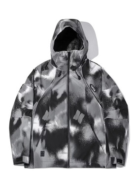 李宁夹克衫男装风衣2026秋冬反光宽松三合一运动外套AWBW019