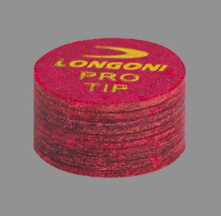 意大利龙古尼longoni九球杆皮头大头杆头 14MM黑八斯诺克枪头10.5