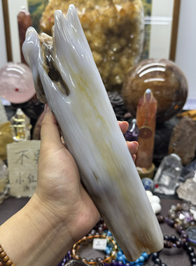 玉化树 赠底座 净重1020克 总高36cm