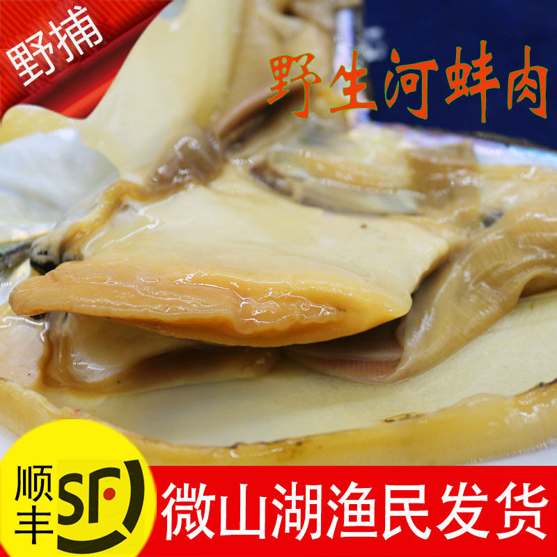 微山湖农家新鲜河蚌肉去壳大河蚌净肉蚌肉鲜活淡水野特产活体现杀