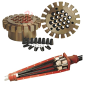 柳州厂家锚具M15L型 多孔钢绞线总成单孔锚具连接器