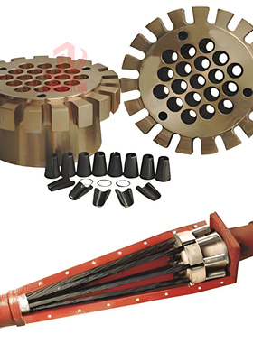 柳州厂家锚具M15L型 多孔钢绞线总成单孔锚具连接器