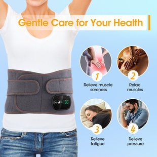 Massager for Back Heating Relief with Pain Waist Pad