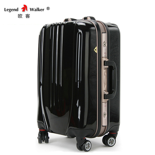 清仓正品LEGEND WALKER欧客海关锁加厚铝框万向轮拉杆旅行托运箱