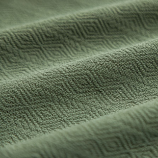 毛衣编织纹 棉麻感 窗帘窗纱  浮雕暗纹偏厚重 法式美式 卧室布艺