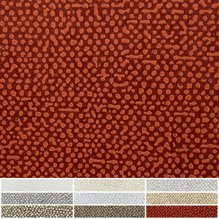 京三木 微复古麻布点纹墙纸壁纸 朱砂红奶咖色法式新中式餐厅卧室