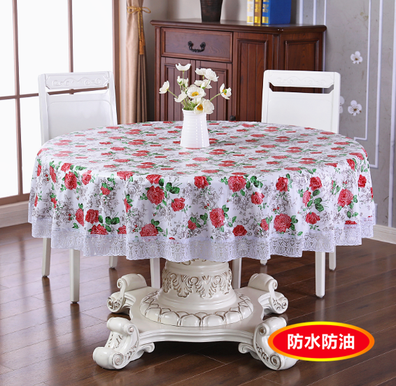 防水加厚圆桌布防油防烫PVC家用圆形餐桌布免洗饭店酒店圆桌台布,居家布艺,桌布,淘宝优惠券,粉丝福利购,淘宝优惠卷