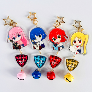 孤独摇滚周边后藤一里钥匙扣喜多郁代山田凉伊地知虹夏波奇酱挂件