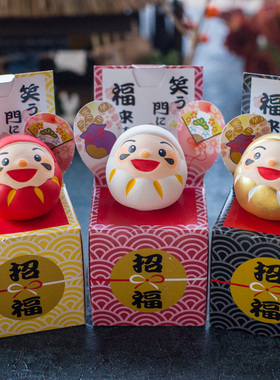 招财猫摆件福盒金运车内装饰