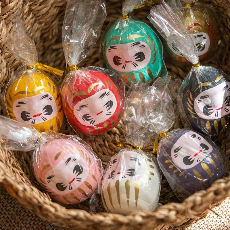 日本进口 一千乃大门屋达摩摆件和纸开运招福许愿可爱生日礼物