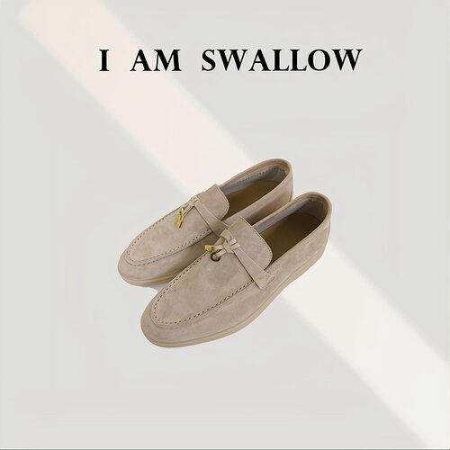 【A/M Swallow】羊皮绒面锁扣乐福鞋W-1385#6633