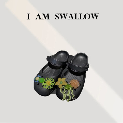 【A/M Swallow】配花洞洞鞋W-1087#5728