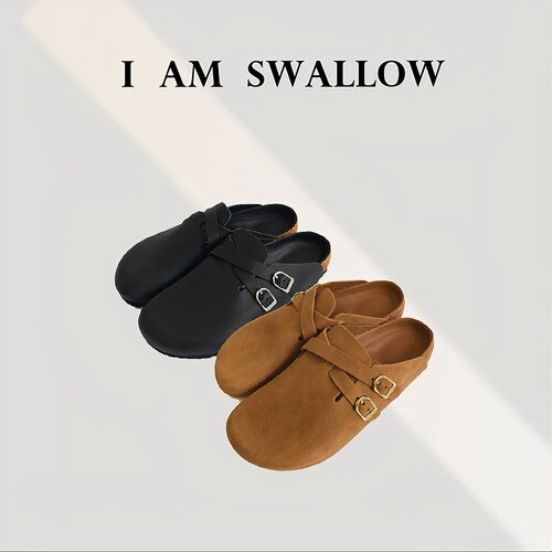 【A/M Swallow】男女同款勃肯包头拖鞋W-1539#6989