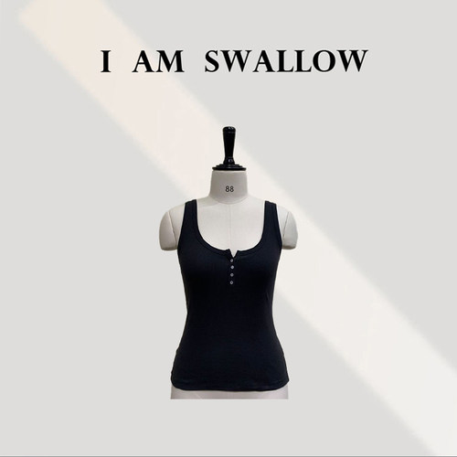 【A/M Swallow】纯棉休闲背心W-1070#1818