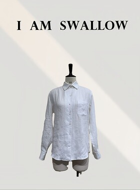 【A/M Swallow】亚麻净色长袖衬衫R-6060T#002