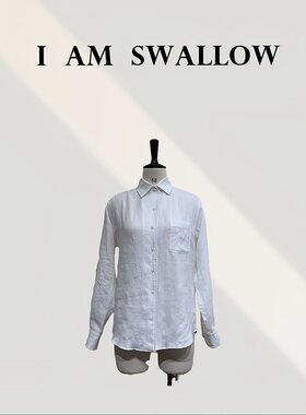 【A/M Swallow】亚麻净色长袖衬衫R-6060T#002