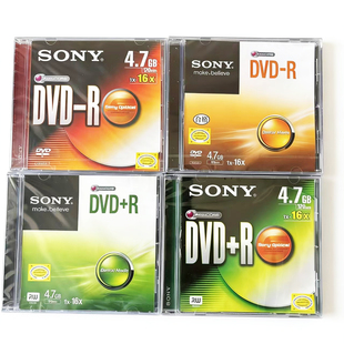 正品sony索尼DVD+-R刻录光盘4.7GB单片装16X空白光碟高品质开发票