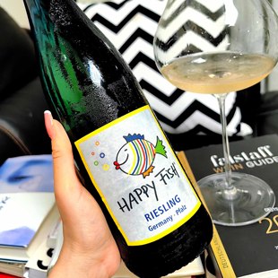 Fish 德国Happy 巨多汁 Riesling快乐鱼雷司令白葡萄酒 巨清爽