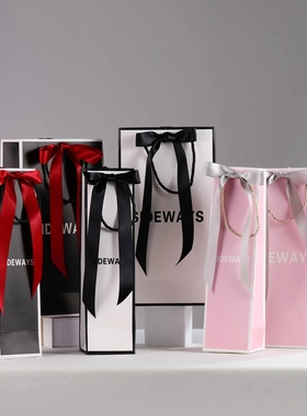 红酒礼袋 超厚质感|葡萄窖主du家定制红酒手提礼袋简约大气高颜值