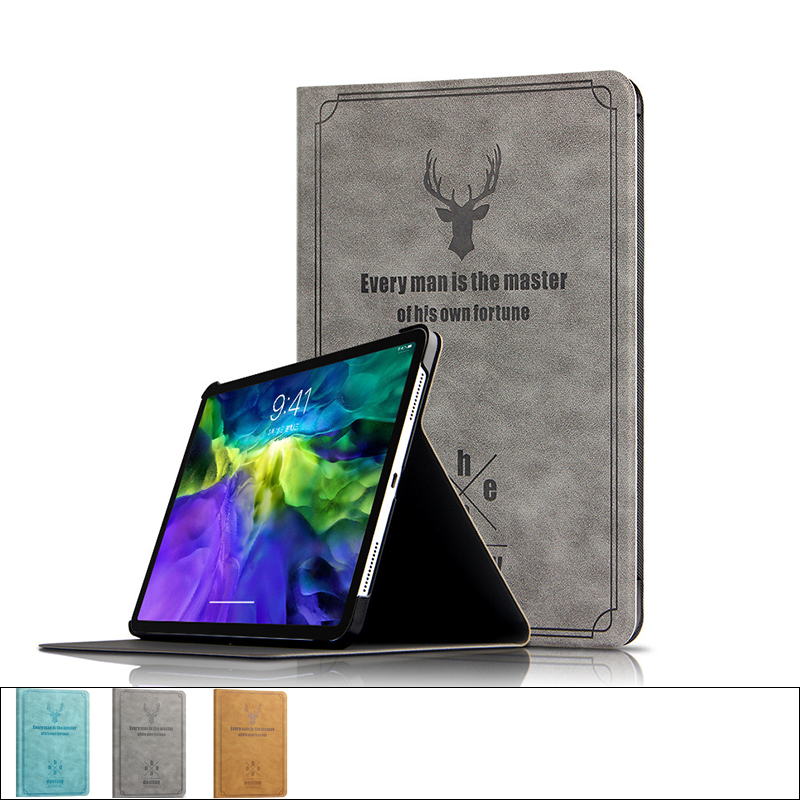适用苹果iPad9平板9.7寸保护皮套AIR7支架可调Pro硬壳书本款mini