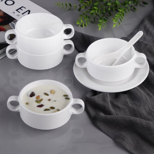 餐具密胺双耳咖啡杯燕窝碗