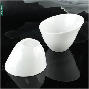 丰美密胺仿瓷碗特色斜口碗创意菜碗 自助餐调料碗蔬菜碗B004