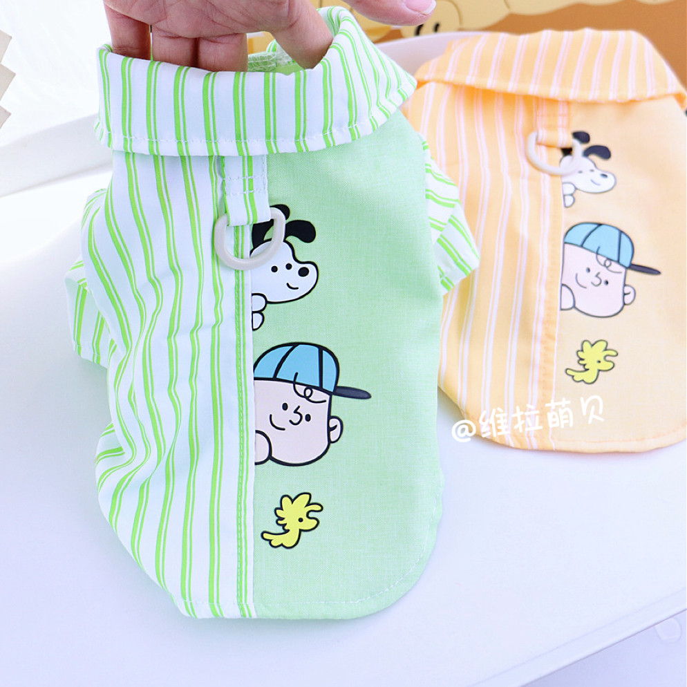 可爱宠物衬衫春装泰迪猫咪比熊小狗狗衣服小型幼犬春夏款夏季薄款